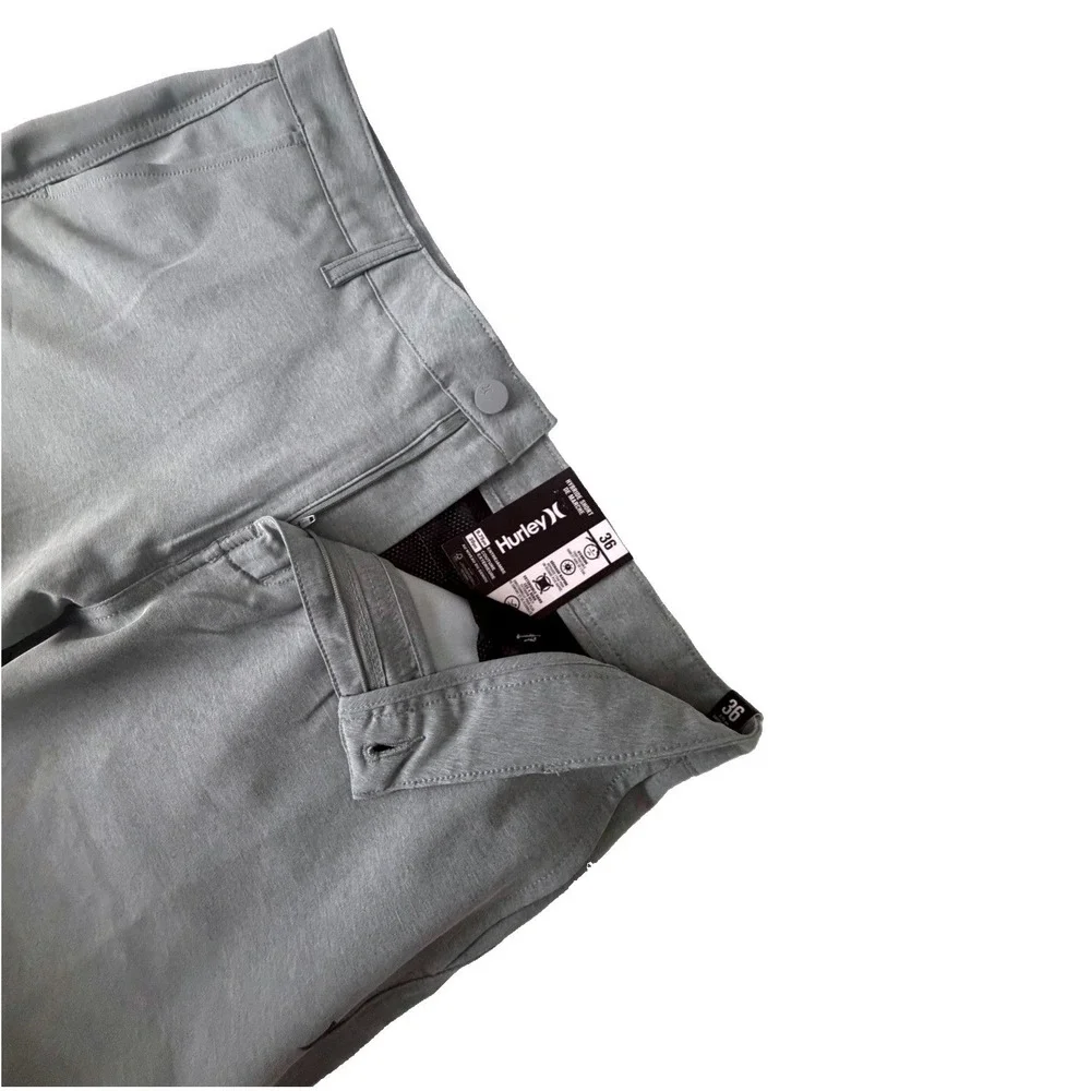 Hurley Men's Gladiator Grey Hybrid Walkshorts 4-Way Stretch Water Repellent SZ36